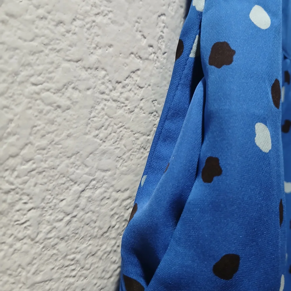 J. crew size 0 Blue Polka Dot with pockets  Dress